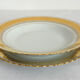 Lot de 6 assiettes plates porcelaine de Limoges ADP France