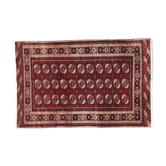Vintage 126 X 194 CM hand made Persian Bukhara rug
