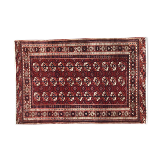 Vintage 126 X 194 CM hand made Persian Bukhara rug
