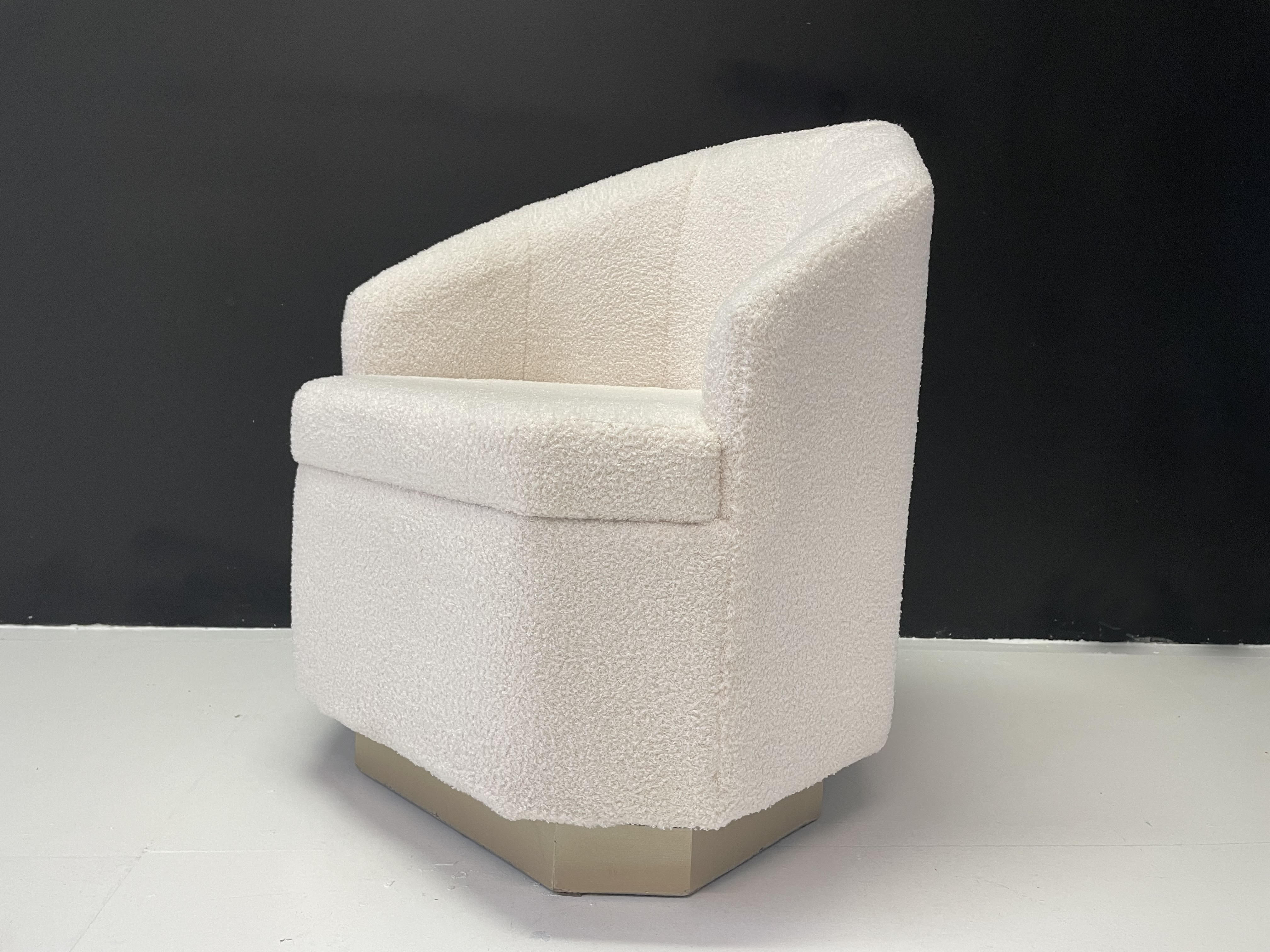 PAIR OF VINTAGE ARMCHAIRS IN HEXAGONAL SHAPE, 1970