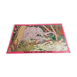 Rare puzzle 1955 check tintin No. 1 elephant