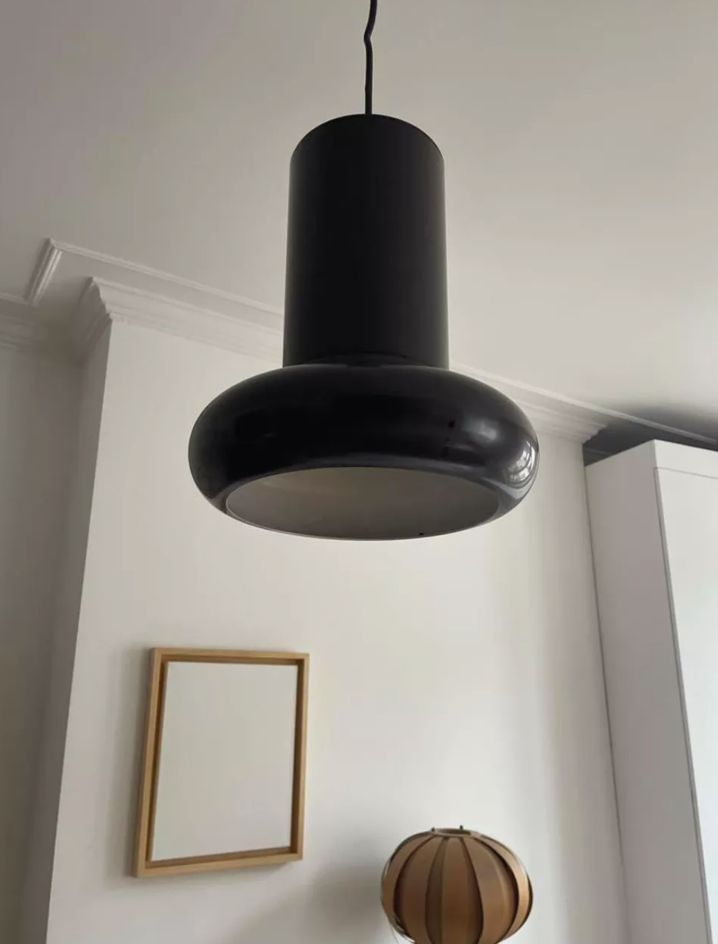 Pendant lamp vintage Lita France 1970
