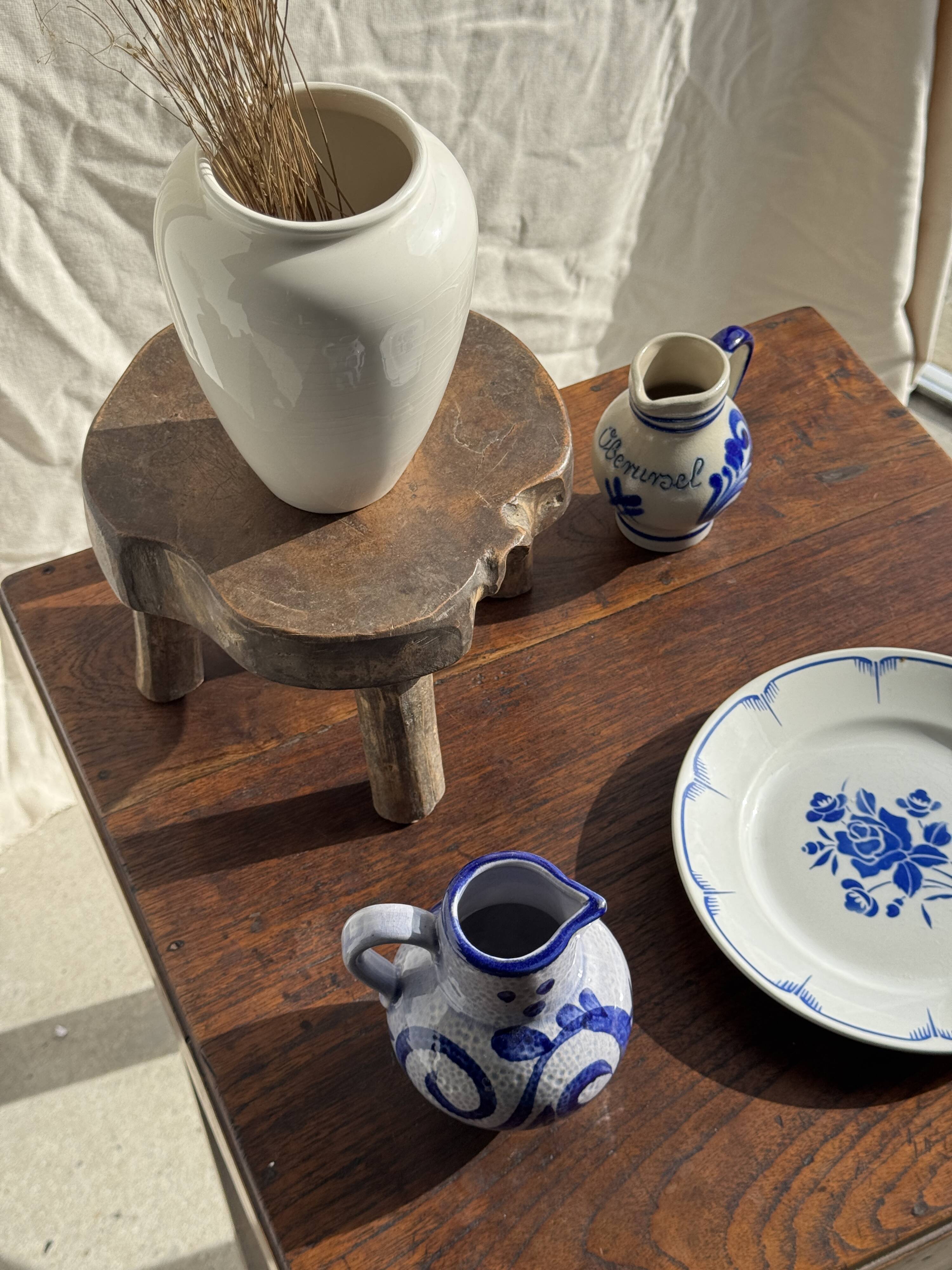 Blue mini carafe West Germany H14.5