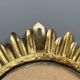 Midcentury bohemian Hollywood Regency Spanish gilt metal sun mirror, 1960s
