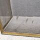 19th century Art Nouveau brass fireplace screen