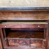 old secretary, Restoration era, lock and clover key, nineteenth century