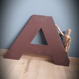 Letter sign brown A