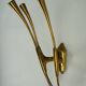 Single Brass Wall Sconce by Oscar Torlasco for Lumi Milano, Italy 1950s