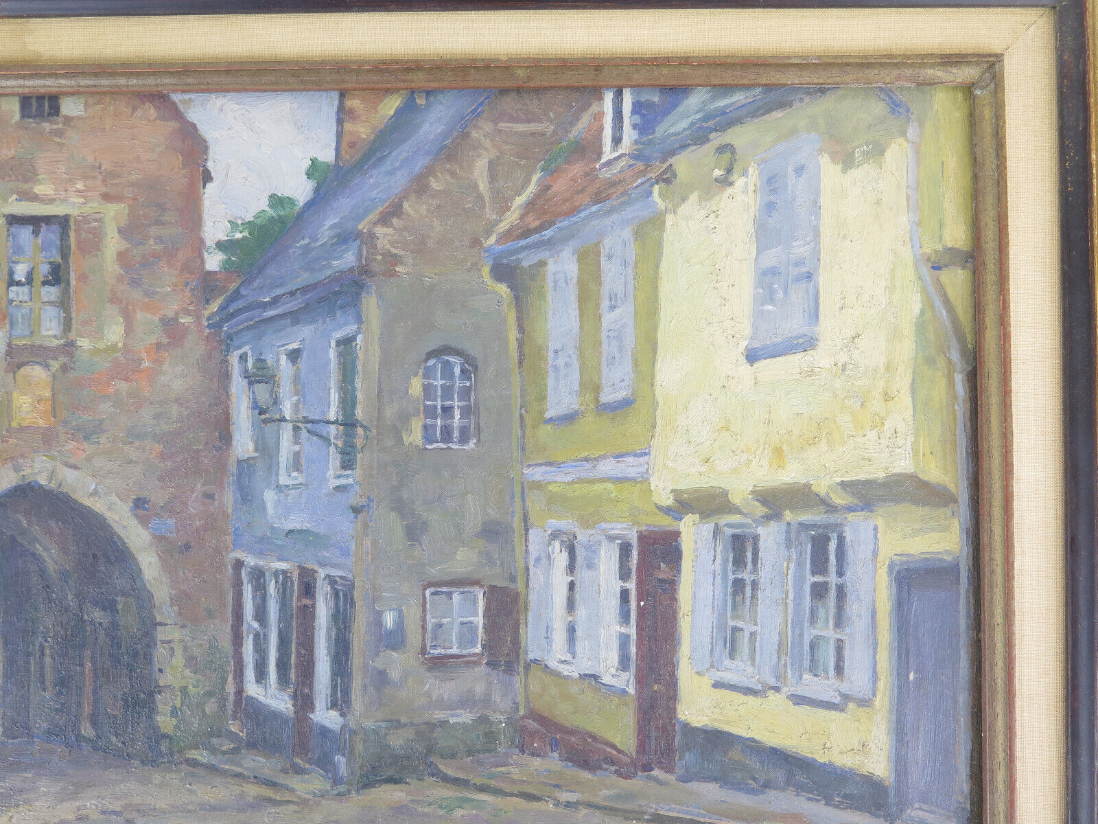 Antique painting by Pierre Boissart (1878-1944) signed country view B8