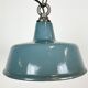 Industrial grey enamel pendant lamp, 1960s