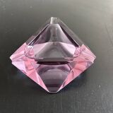 Pink crystal ashtray