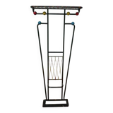 1960s wall-mounted coat rack with colored balls