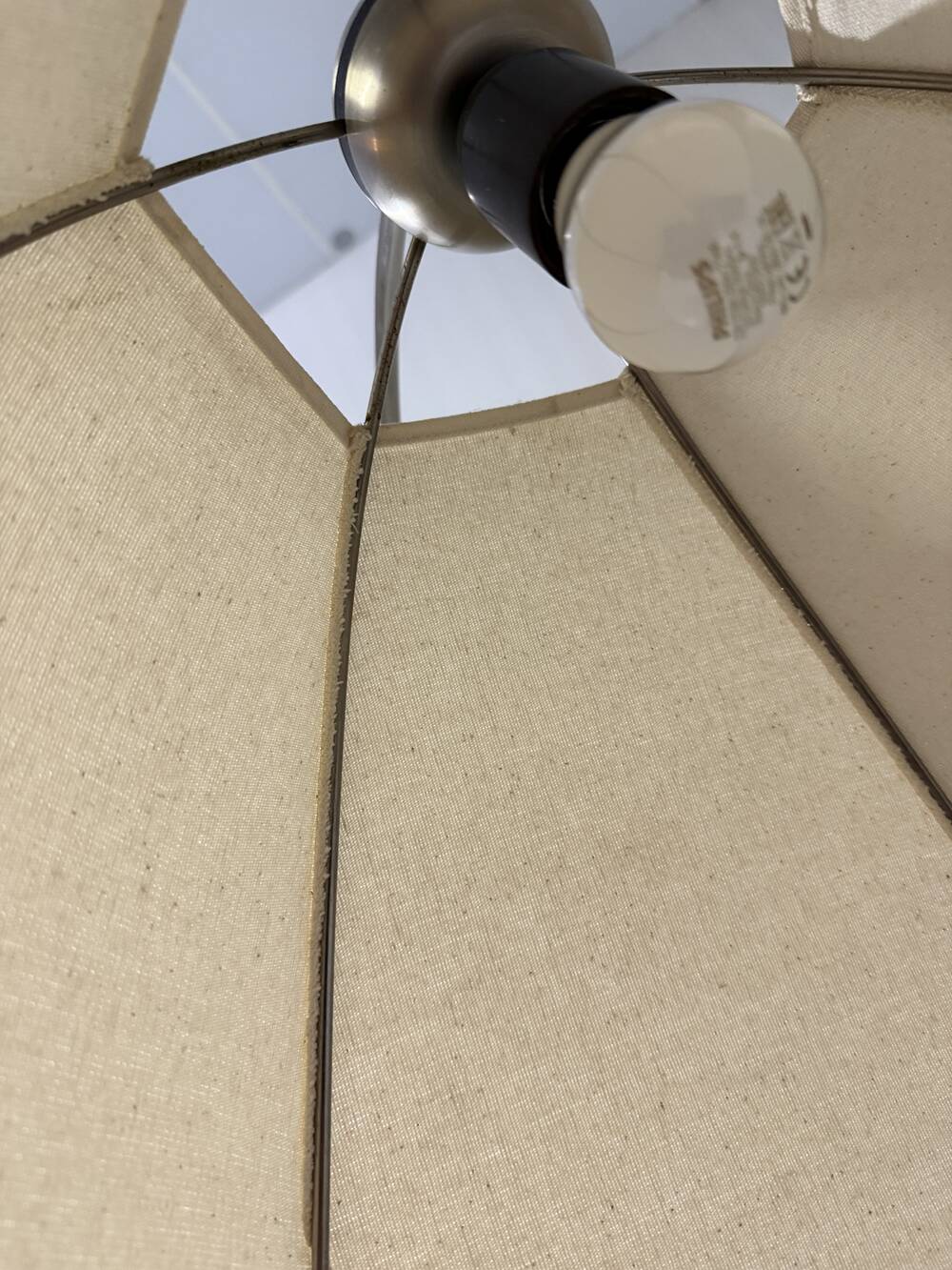 Counter balance floor lamp umbrella lamp shade 1970-80’s