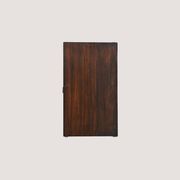 Scandinavian teak and dark wood bedside table, 1950s