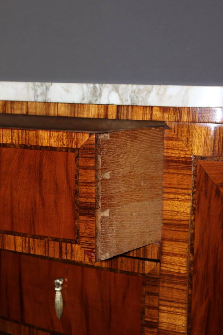 Art Deco half-moon chest of drawers circa 1925