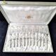 Set of 12 silver-plated cake forks SFAM "A la Russe" model