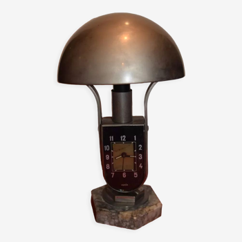 Ancienne lampe de bureau avec réveil intégré mofem