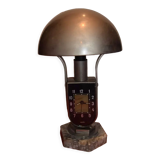 Old desk lamp with built-in mofem alarm clock