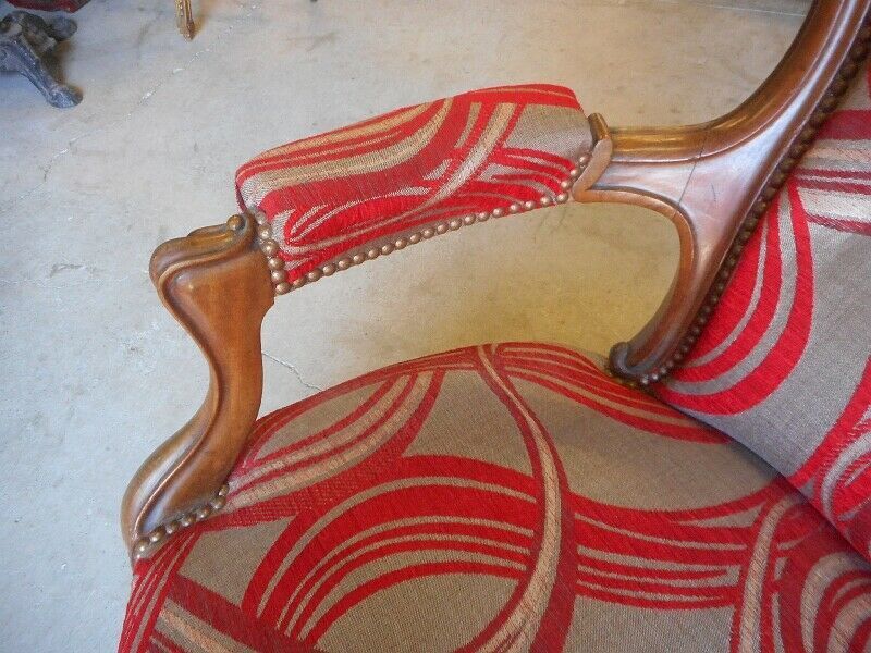 19th century Voltaire walnut armchair