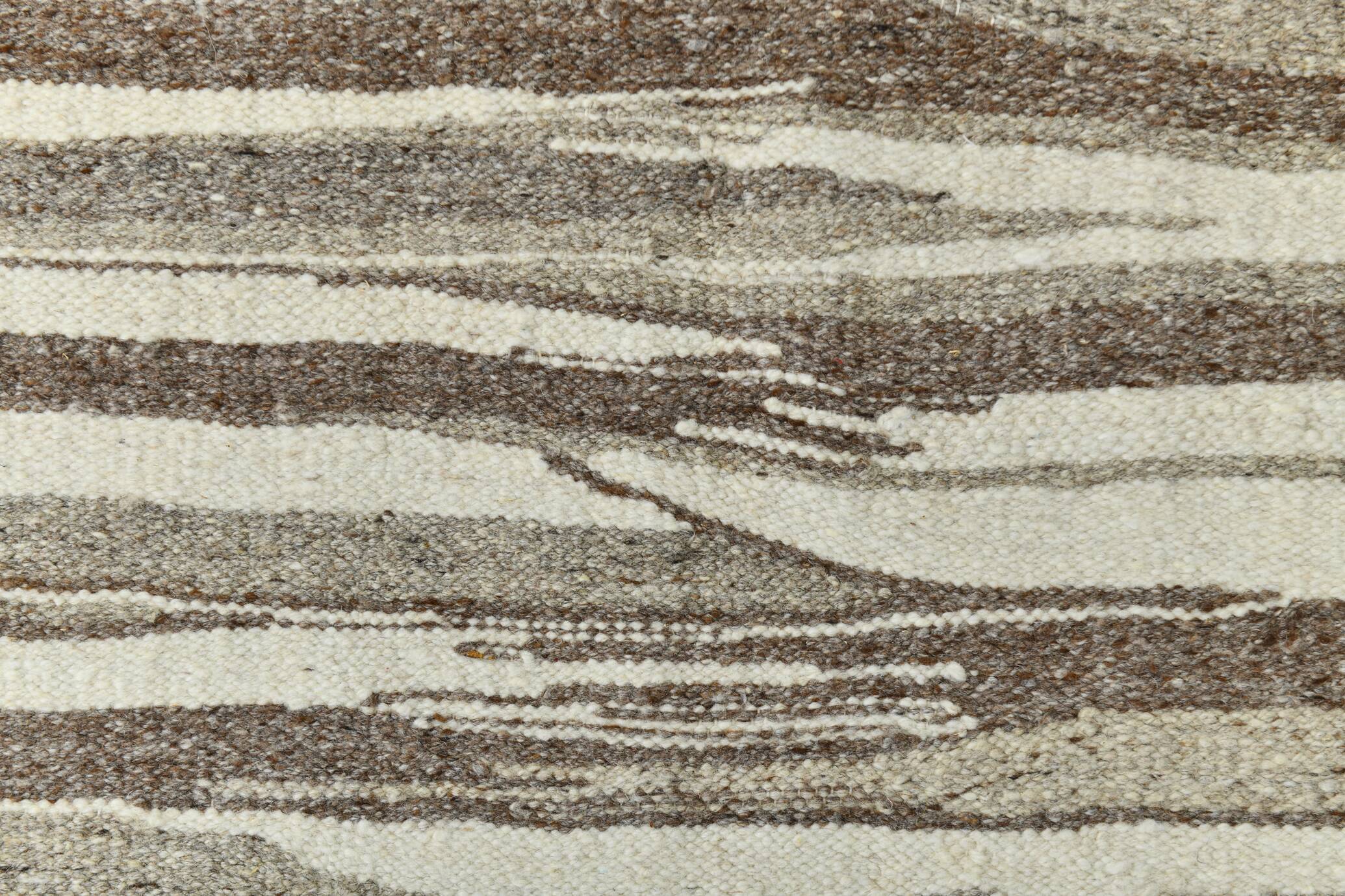 Vintage Ethnic Striped Kilim Runner Rug, 79x356Cm