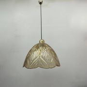Peil & Putzer glass leaf hanging lamp , 1970’s
