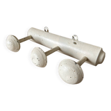 Antique wooden wall-mounted coat rack