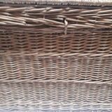 Wicker trunk L75xH53xD48 vintage