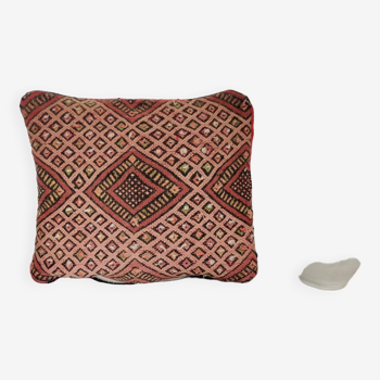 Ancien coussin kilim marocain berbère