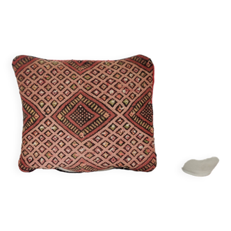 Ancien coussin kilim marocain berbère