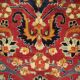 Tapis en laine florale rouge fait à la main antique persan khorassan tapis - 295x376cm