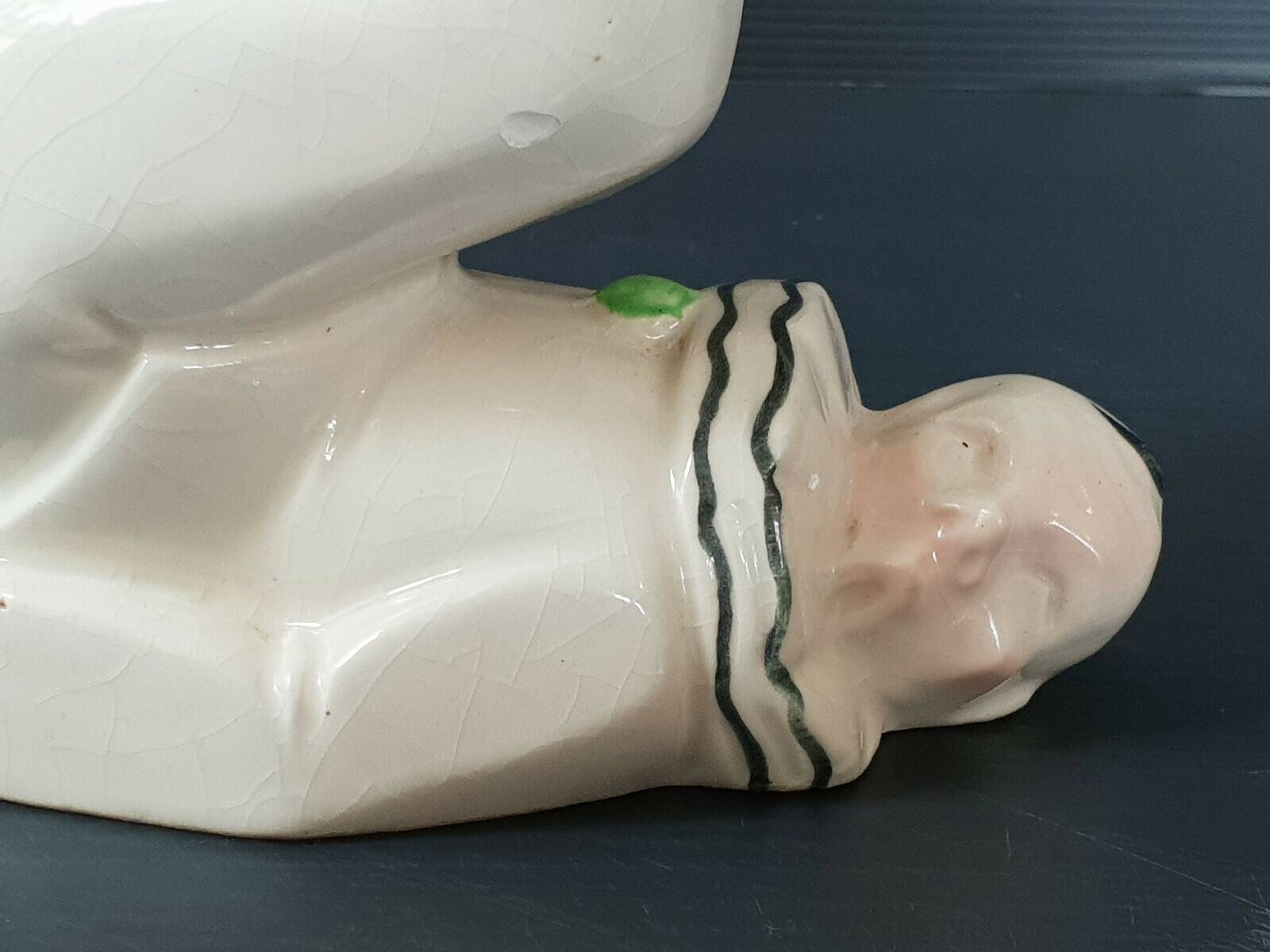 Service a liqueur 1950 vintage clown jongleur ceramic 50s 50's 1950s
