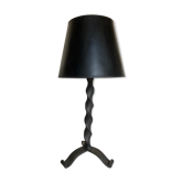 Lampe de fer battu brutaliste 1970