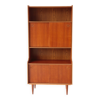 Vintage Scandinavian teak bookshelf – 1960s