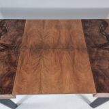 Art Deco dining table in walnut, 1960s