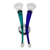 Wall light Giuseppe Righetto by Artemide in Murano glass, Italy 1980.