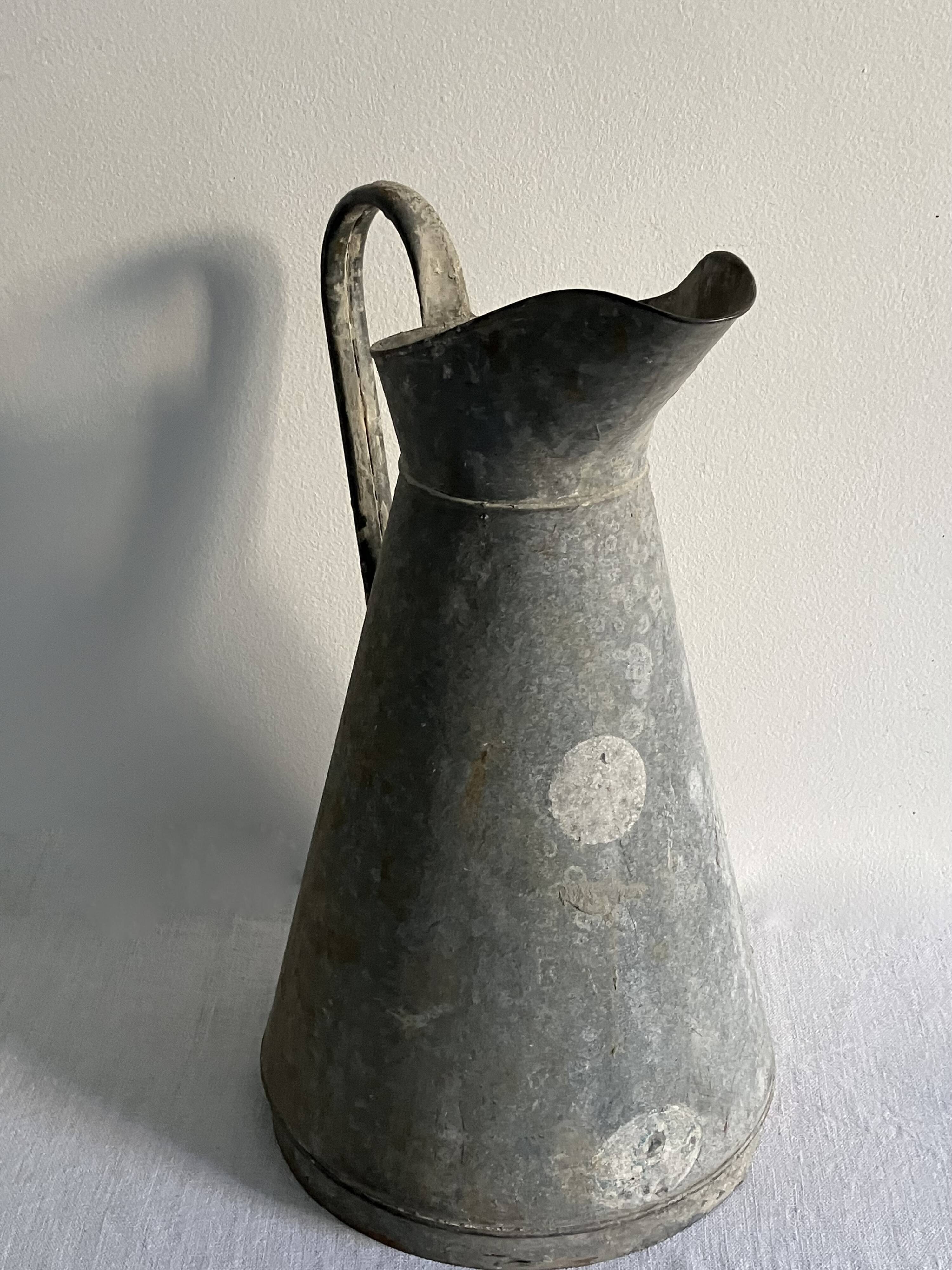 Zinc jug, watering can