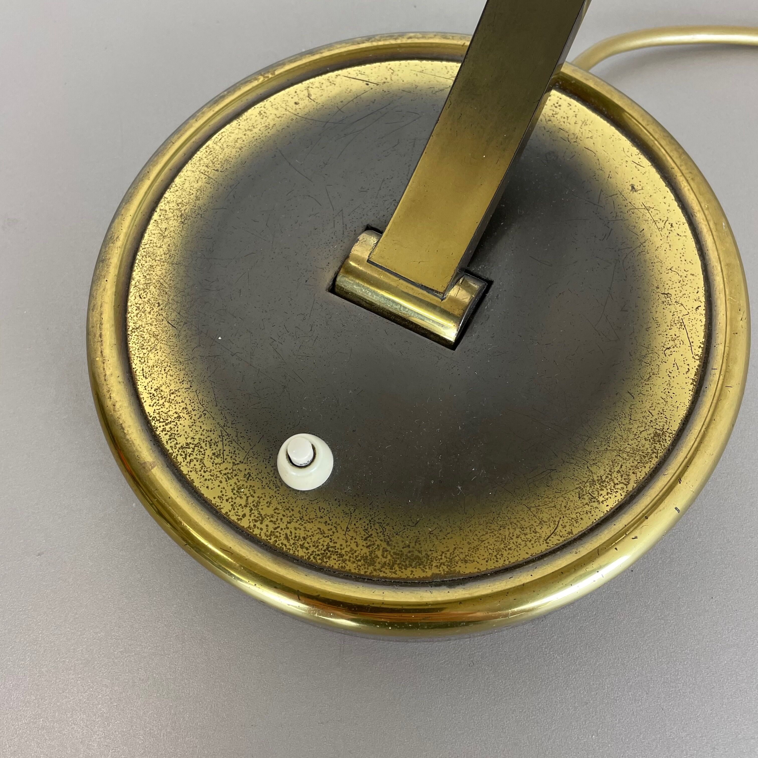 German Brass Kaiser Idell 6751 Bauhaus Desk Light Christian Dell, Germany, 1950s