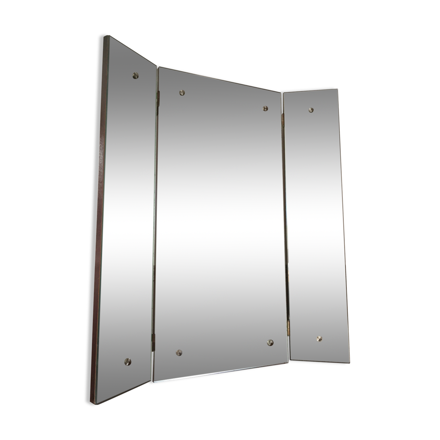 Miroir triptyque 90x80 vintage annee 70