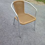 Chaises scoubidou et aluminium