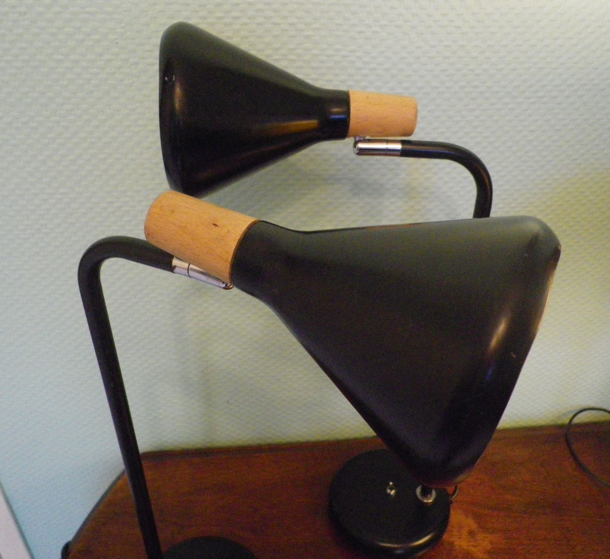 Lamps with tilting lampshade, Italian design from the 70s
