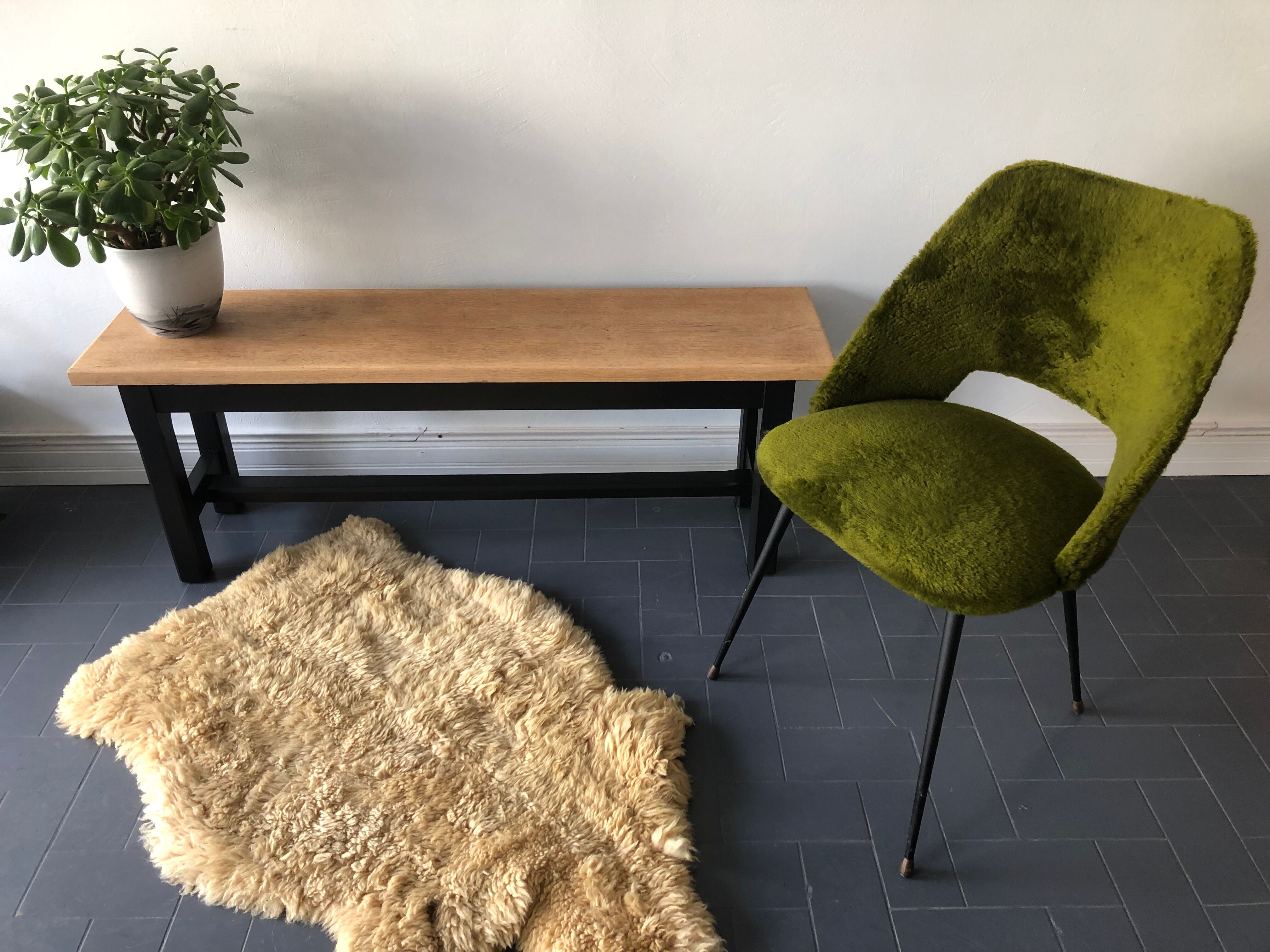 Farm country wooden bench