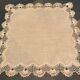 small placemat/handmade percale and lace handmade