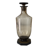 Smoked glass carafe with stopper