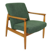 Green Boucle GFM-64 Armchair attributed to Edmund Homa, 1970s