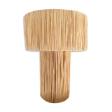 Raffia table lamp