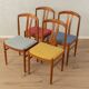Dining chairs, set of 4, , 1960s, Carl Ekström for Alb. Johansson & Söner
