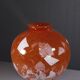 LORRAIN Daum Croismare Nancy Large orange and white marbled vase 1920s