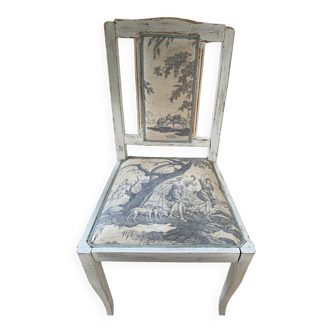 Chaise ancienne tapissée
