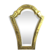 Former mirror in wood and stucco with beveled mirror