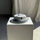 Ceramic cheese dome with lily flower decoration H7 D19